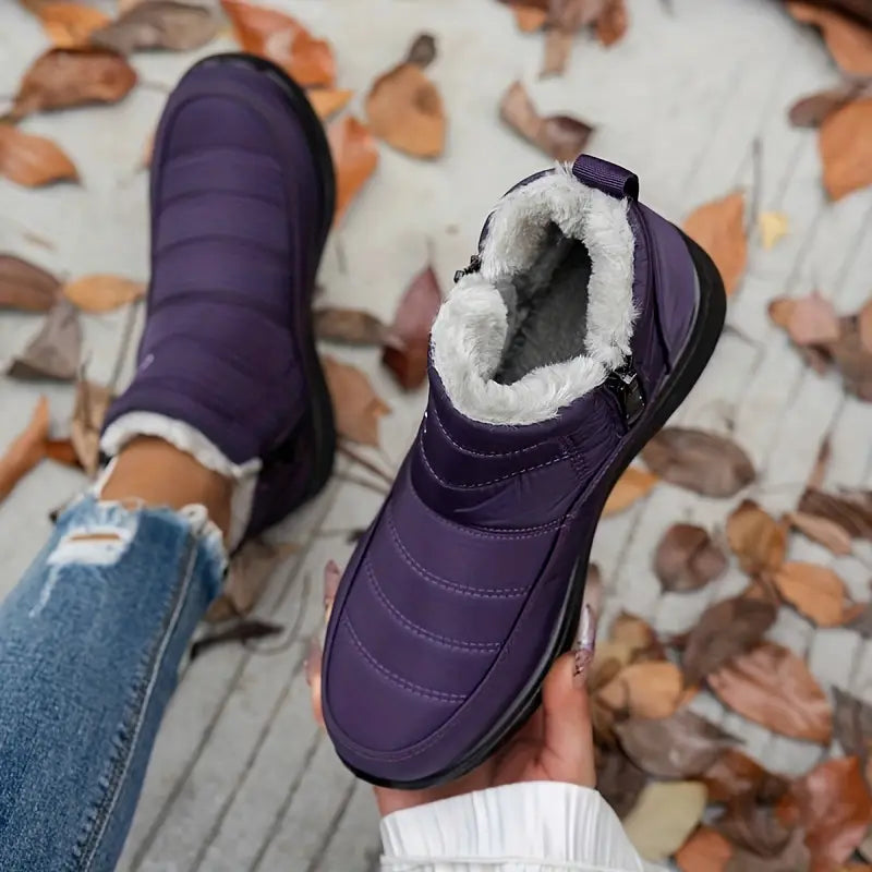 CozyWinter™ Women’s Waterproof Winter Boots – Non-Slip & Easy Zip-On