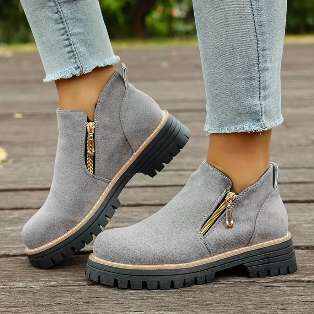 EasyStep™ Side-Zip Ankle Boots – Easy On Comfort with Built-In Stability