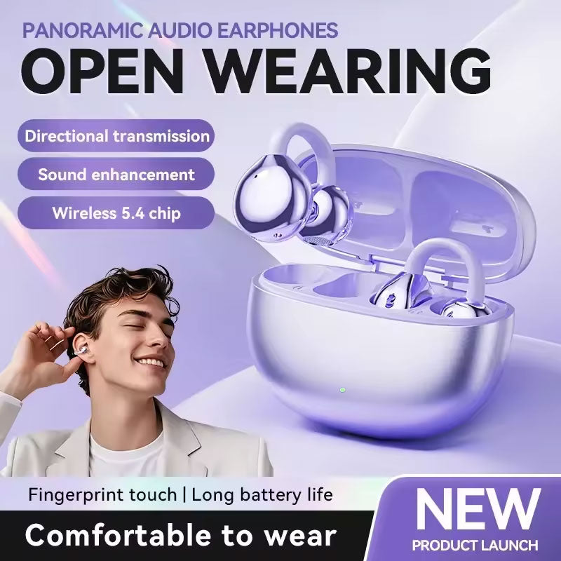 Ear clip Bluetooth headphones