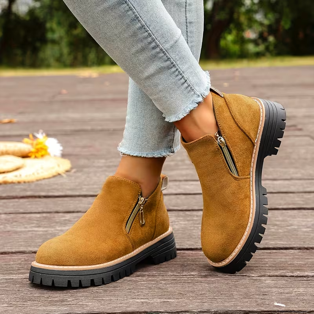 EasyStep™ Side-Zip Ankle Boots – Easy On Comfort with Built-In Stability