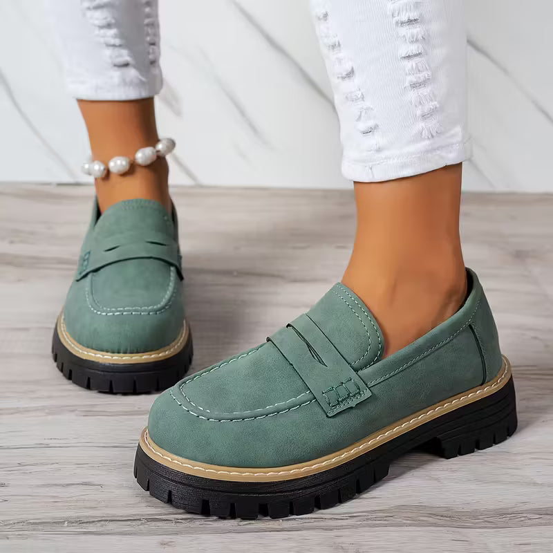 ComfortStep™ Women’s Supportive Vintage Loafers – Premium Comfort & Lightweight Walking