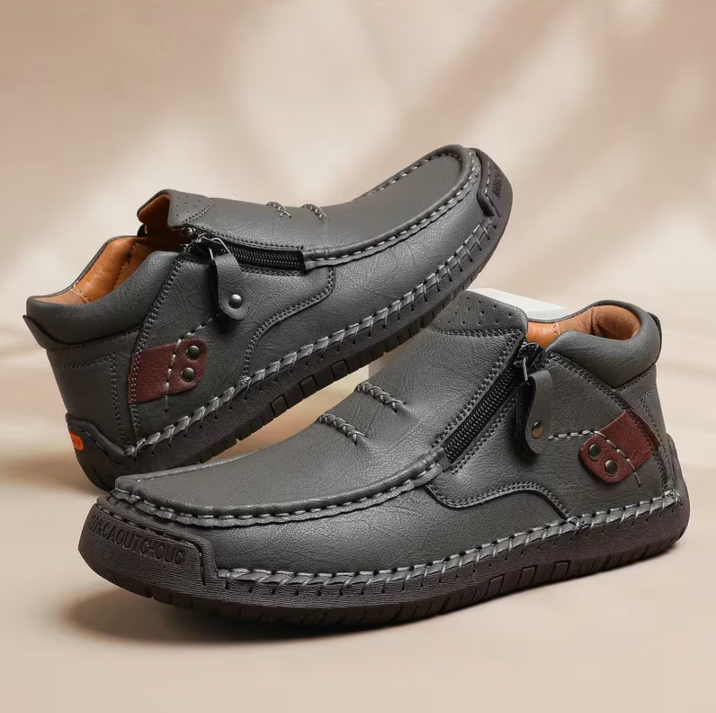 2026 EaseStep™ Classic Hand-Stitched Leather Loafers – Comfortable, Supportive, Slip-On
