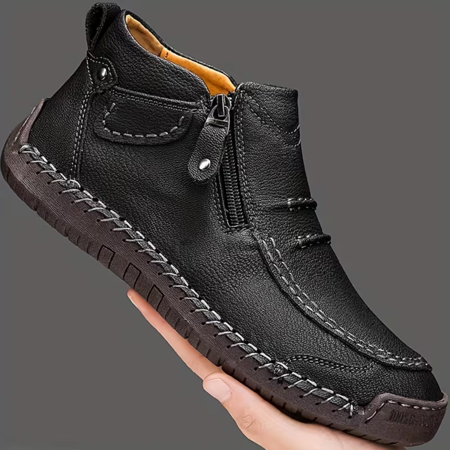 2026 EaseStep™ Classic Hand-Stitched Leather Loafers – Comfortable, Supportive, Slip-On