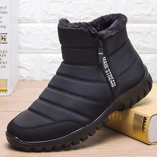 CozyStep™ Men's Waterproof Side-Zip Winter Boots – Ultra Warm & Orthopedic Comfort
